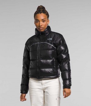 Black The North Face 2000 Retro Nuptse Women's Puffer Jacket | MALAYSIA WCDXGY