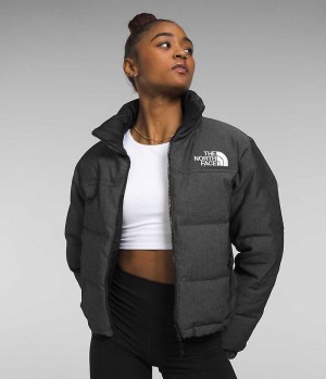 Black The North Face ’92 Reversible Nuptse Women's Puffer Jacket | MALAYSIA MOIBTA