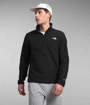 Black The North Face Alpine Polartec® 100 ½-Zip Men's Pullover | MALAYSIA RGQSZP