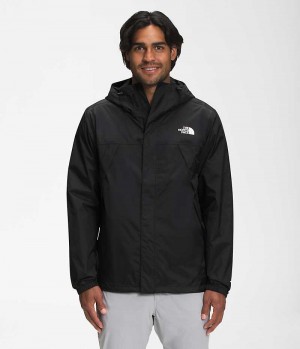 Black The North Face Antora Men's Rain Jacket | MALAYSIA KOJXAS