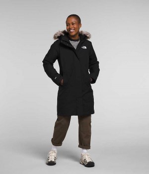 Black The North Face Arctic Women's Coat | MALAYSIA JTQLFO