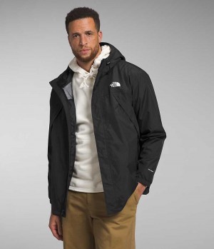 Black The North Face Big Antora Men's Rain Jacket | MALAYSIA WDRQNZ