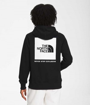 Black The North Face Box NSE Pullover Women's Hoodie | MALAYSIA HLUIVW