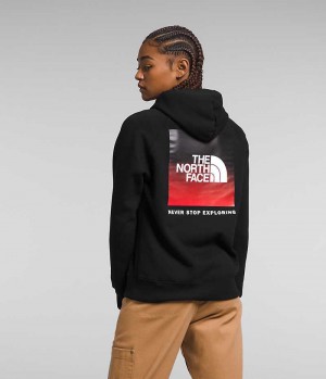 Black The North Face Box NSE Pullover Women's Hoodie | MALAYSIA CXIGSQ