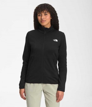 Black The North Face Canyonlands Full-Zip Women's Fleece Jacket | MALAYSIA DJZROK