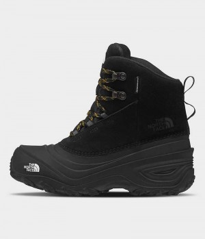 Black The North Face Chilkat V Lace Waterproof Boys' Winter Boots | MALAYSIA TZGPMY