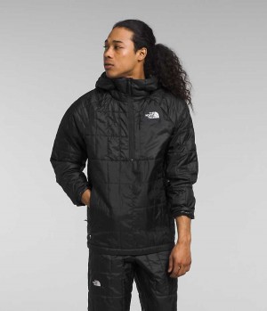 Black The North Face Circaloft ¼-Zip Pullover Men's Puffer Jacket | MALAYSIA YRCQJT