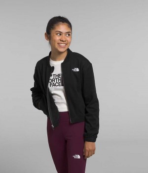 Black The North Face Cozy Dream Full-Zip Girls' Fleece Jacket | MALAYSIA VKZQDS