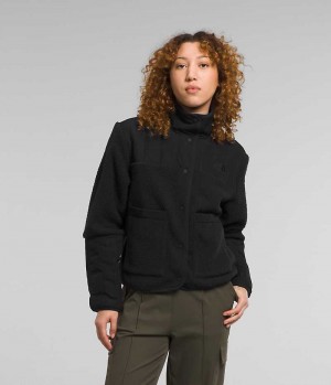 Black The North Face Cragmont Women's Fleece Jacket | MALAYSIA ZPDHTR