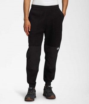 Black The North Face Denali Men's Fleece Pants | MALAYSIA RFJOUX