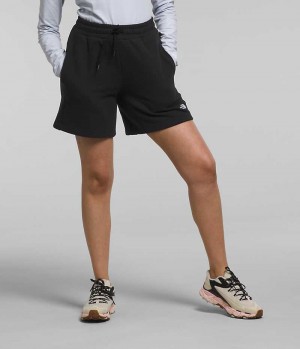 Black The North Face Felted Fleece 7' Women's Shorts | MALAYSIA SOVAMJ