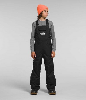 Black The North Face Freedom Insulated Boys' Bib Pants | MALAYSIA AYMTUL