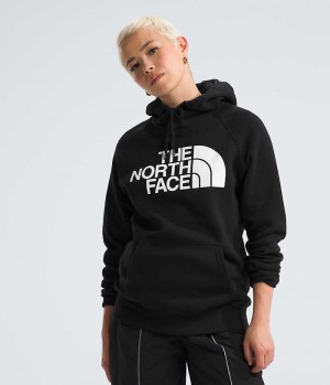 Black The North Face Half Dome Pullover Women's Hoodie | MALAYSIA PTIJQK