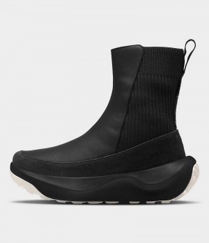 Black The North Face Halseigh Knit Women's Winter Boots | MALAYSIA XMLPIW