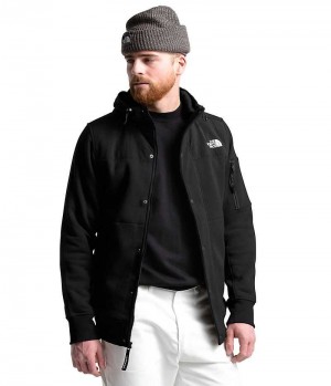 Black The North Face Highrail Men's Fleece Jacket | MALAYSIA QNPGZM