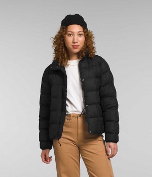 Black The North Face Lhotse Reversible Women's Puffer Jacket | MALAYSIA PLHEXU