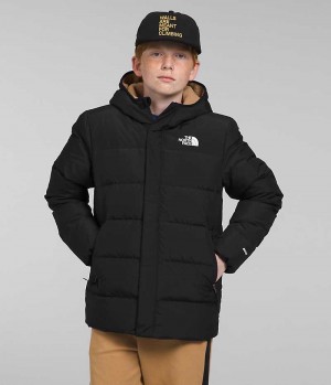 Black The North Face North Down Fleece-Lined Boys' Coat | MALAYSIA REDYHX