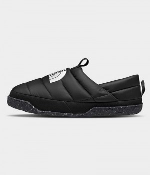 Black The North Face Nuptse Men's Mules | MALAYSIA UIGLOA