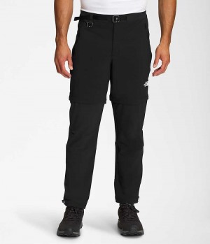 Black The North Face Paramount Pro Convertible Men's Pants | MALAYSIA JIYZWF