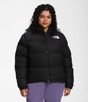 Black The North Face Plus 1996 Retro Nuptse Women's Puffer Jacket | MALAYSIA PCGBEV