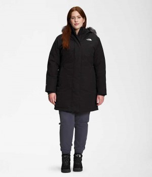 Black The North Face Plus Arctic Women's Coat | MALAYSIA WQZUFS