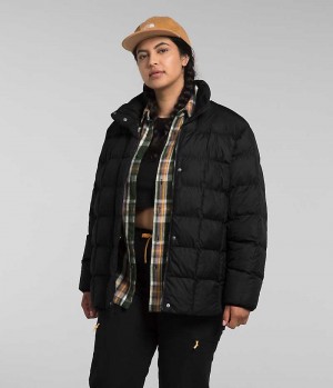 Black The North Face Plus Lhotse Reversible Women's Puffer Jacket | MALAYSIA ZWAPRV