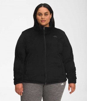 Black The North Face Plus Osito Women's Fleece Jacket | MALAYSIA JHZCED