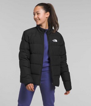 Black The North Face Reversible North Girls' Puffer Jacket | MALAYSIA PVLWYX