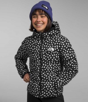 Black The North Face Reversible North Hooded Girls' Puffer Jacket | MALAYSIA JUNSQD