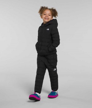 Black The North Face Reversible ThermoBall™ Hooded Girls' Puffer Jacket | MALAYSIA GNXMEB