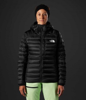 Black The North Face Summit Series Breithorn Hoodie Women's Puffer Jacket | MALAYSIA STZWRL