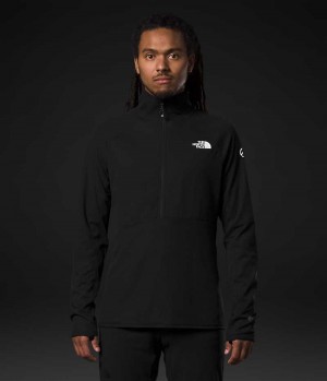 Black The North Face Summit Series FUTUREFLEECE™ LT ½-Zip Men's Pullover | MALAYSIA QAJGHY