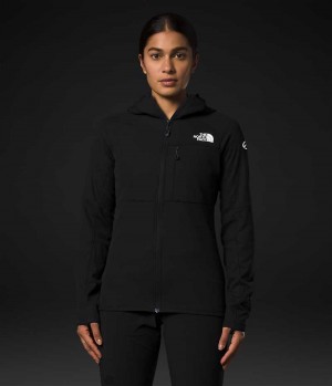 Black The North Face Summit Series FUTUREFLEECE™ Full-Zip Hoodie Women's Fleece Jacket | MALAYSIA XHEDYT