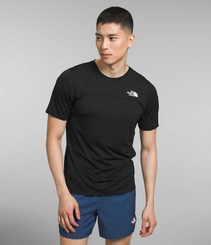 Black The North Face Sunriser Short Sleeve Men's T-Shirt | MALAYSIA SBJIFX