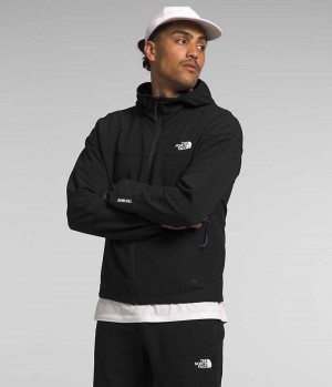 Black The North Face Tekware™ Grid Hoodie Men's Fleece Jacket | MALAYSIA TXSEDM