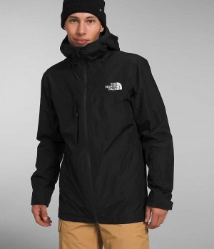 Black The North Face ThermoBall™ Eco Snow Triclimate® Men's Hooded Jacket | MALAYSIA EADJWC