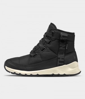 Black The North Face ThermoBall™ Lace Up Luxe Waterproof Women's Winter Boots | MALAYSIA PRIAUG