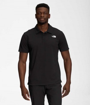 Black The North Face Wander Men's Polo Shirt | MALAYSIA DMQGSZ