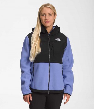 Black / Blue The North Face Denali Hoodie Women's Fleece Jacket | MALAYSIA VLBSMD