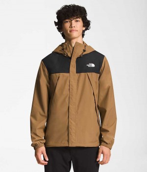 Black / Brown The North Face Antora Men's Rain Jacket | MALAYSIA ZLWIOM