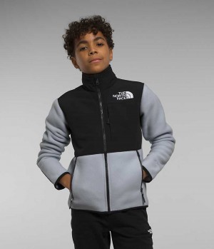 Black / Grey The North Face Denali Boys' Fleece Jacket | MALAYSIA XDGLAP