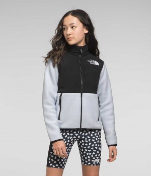 Black / Grey The North Face Denali Girls' Fleece Jacket | MALAYSIA FNGBSY