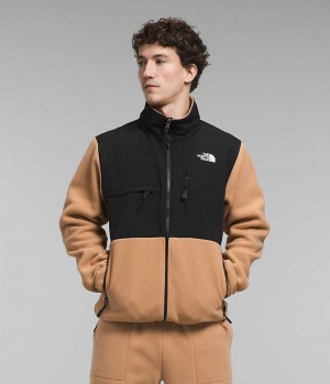 Black / Khaki The North Face Denali Men's Fleece Jacket | MALAYSIA VFDKYN