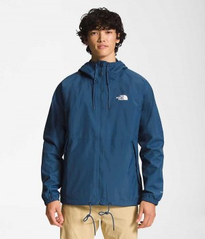 Blue The North Face Antora Hoodie Men's Rain Jacket | MALAYSIA EYPXTH