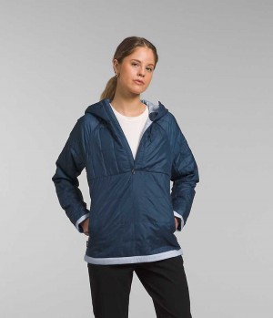 Blue The North Face Circaloft ¼-Zip Pullover Women's Puffer Jacket | MALAYSIA ZVRYKA