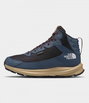 Blue The North Face Fastpack Hiker Mid Waterproof Boys' Winter Boots | MALAYSIA RGNFCD