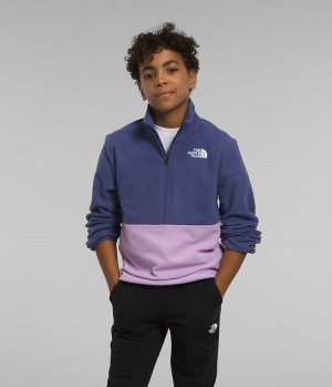 Blue The North Face Glacier ¼-Zip Boys' Pullover | MALAYSIA ROAWMF