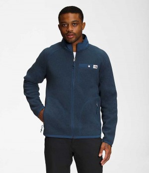 Blue The North Face Gordon Lyons Full-Zip Men's Fleece Jacket | MALAYSIA ZUYITM