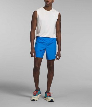 Blue The North Face Limitless Run Men's Shorts | MALAYSIA HXPGOL