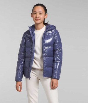 Blue The North Face North Down Fleece-Lined Girls' Coat | MALAYSIA XZTUOY